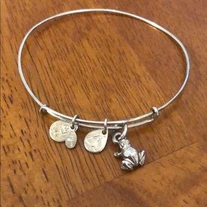 Alex and ani frog charm bracelet